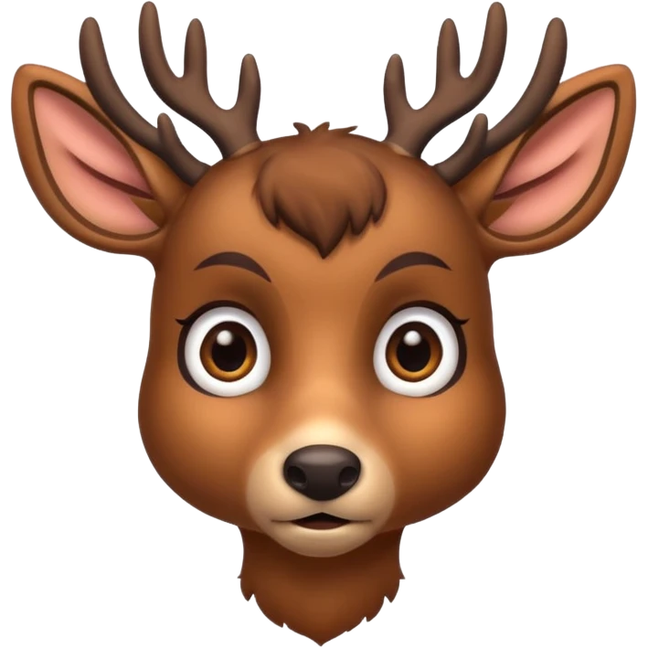 Confused deer emoji