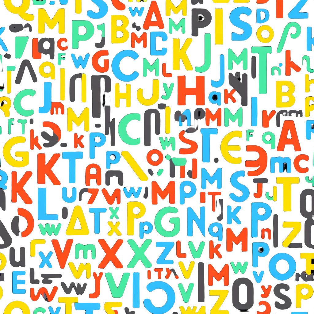 Colorful Russian alphabet letters emoji