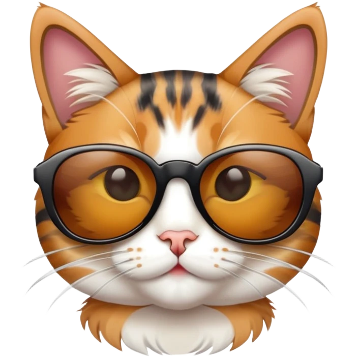 Cat wearing sunglasses emoji