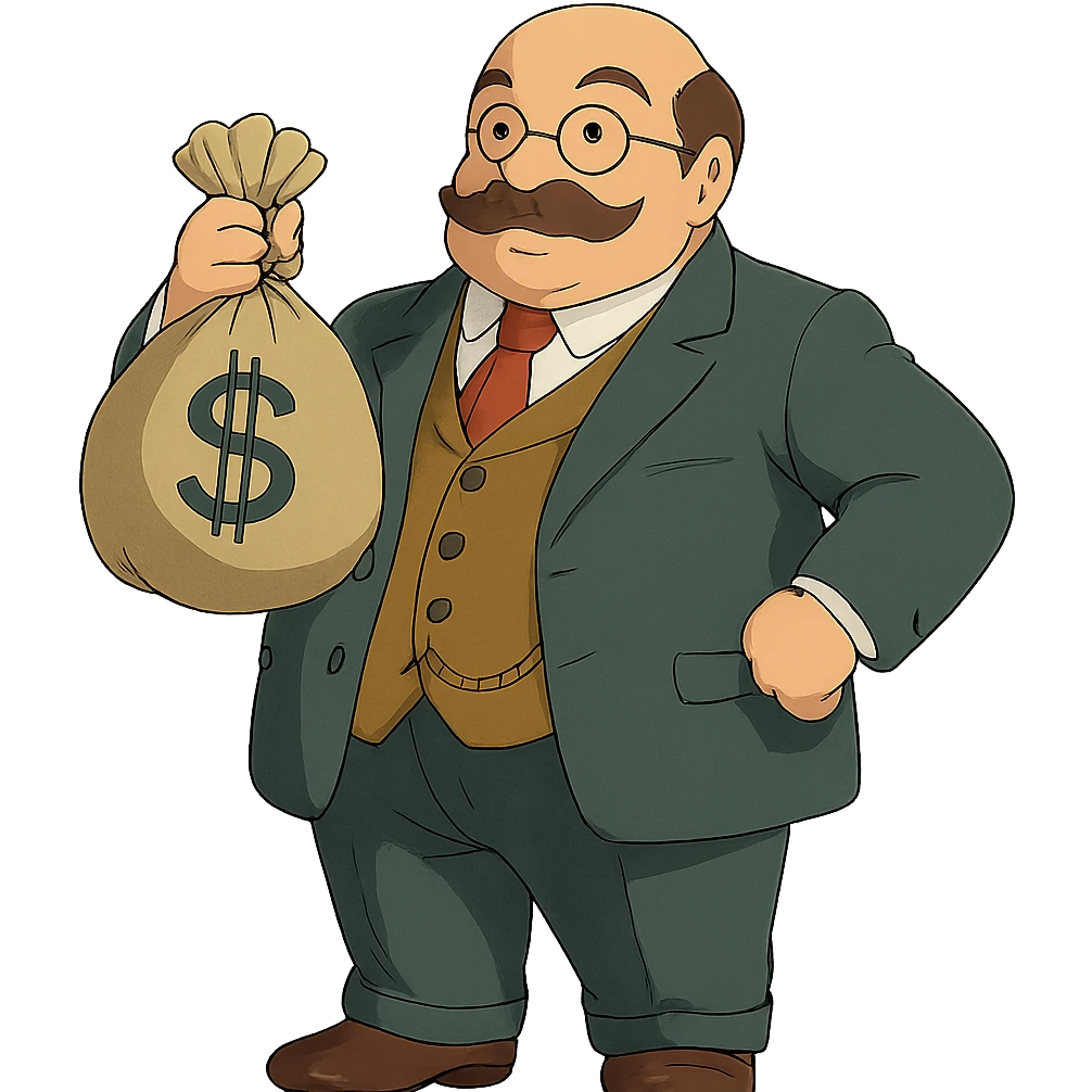 rich bank person emoji