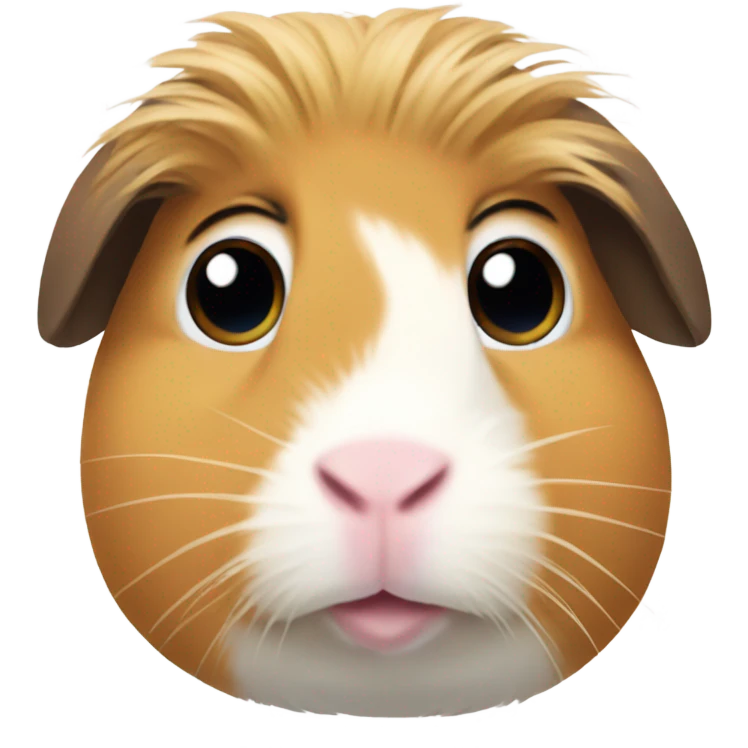 guinea pig with lashes emoji