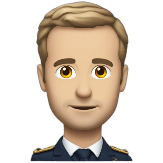 Macron volant emoji