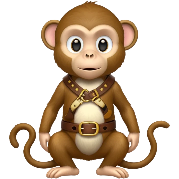 Monkey with a belt emoji