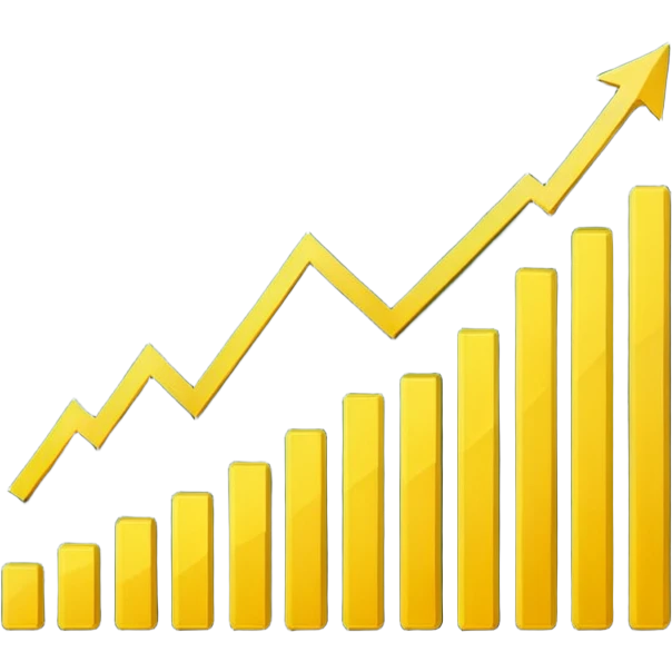 dark green growth graph emoji