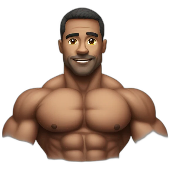 bodybuilder, portrait emoji