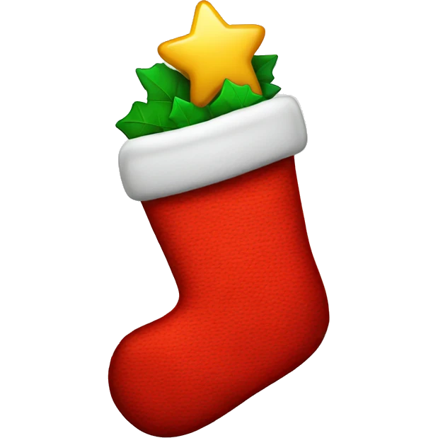 Christmas stocking emoji