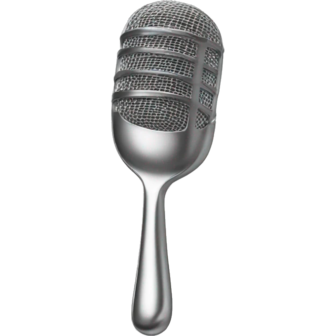 spoon with mic emoji