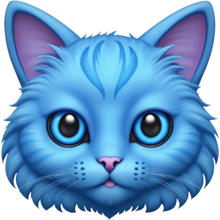 blue alien cat emoji
