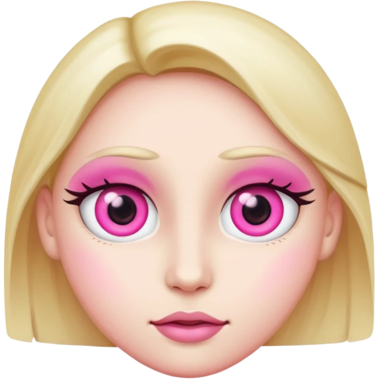 face with pink eyes  emoji