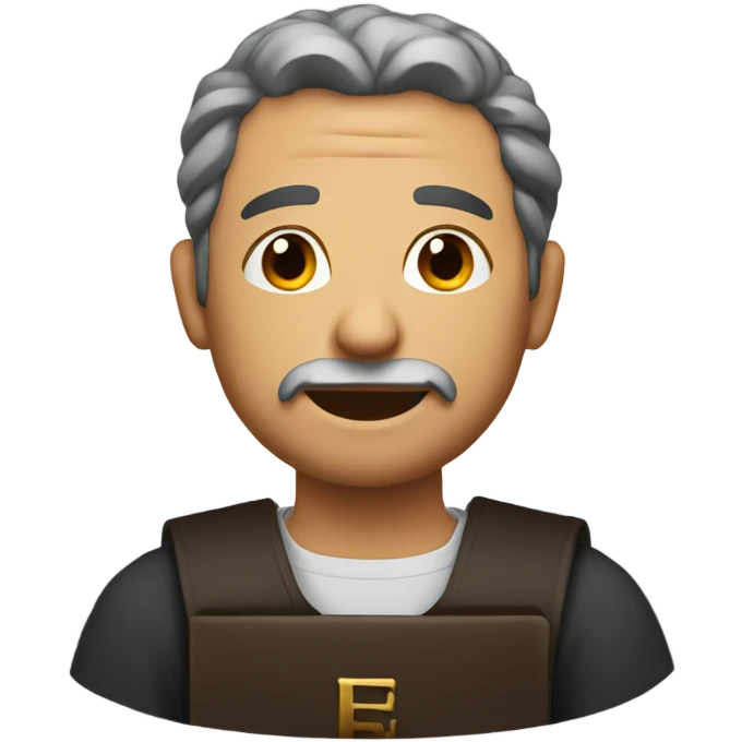 Man with bible emoji