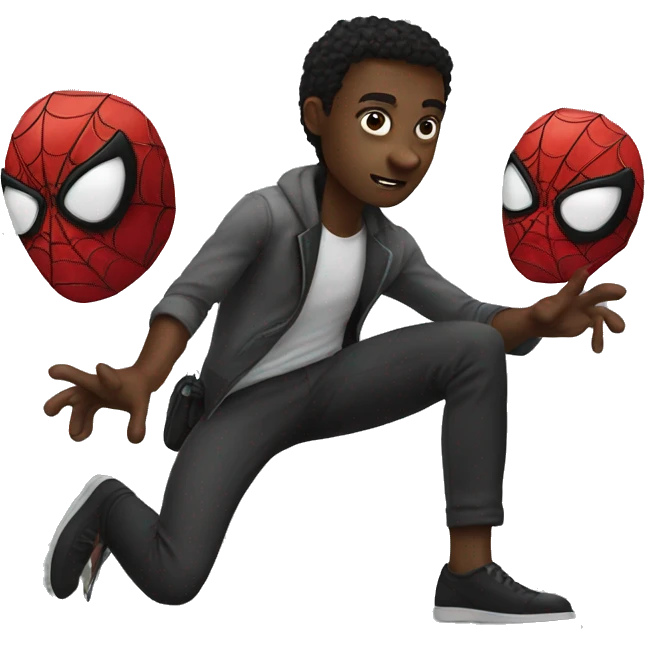 Black Spiderman emoji