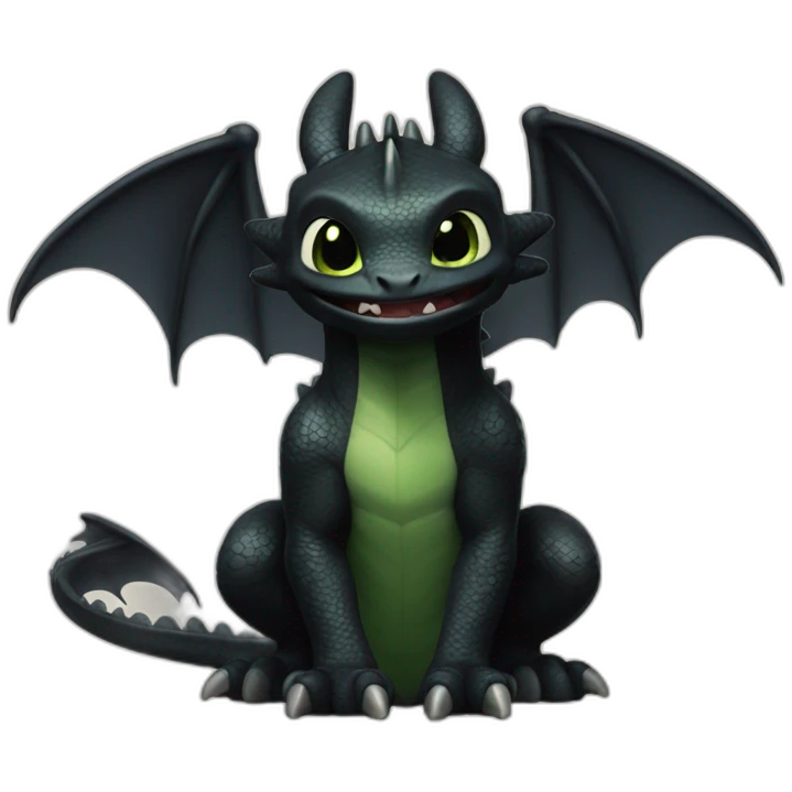 toothless the dragon emoji