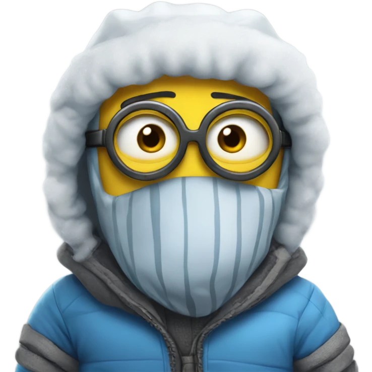 super cold minion emoji