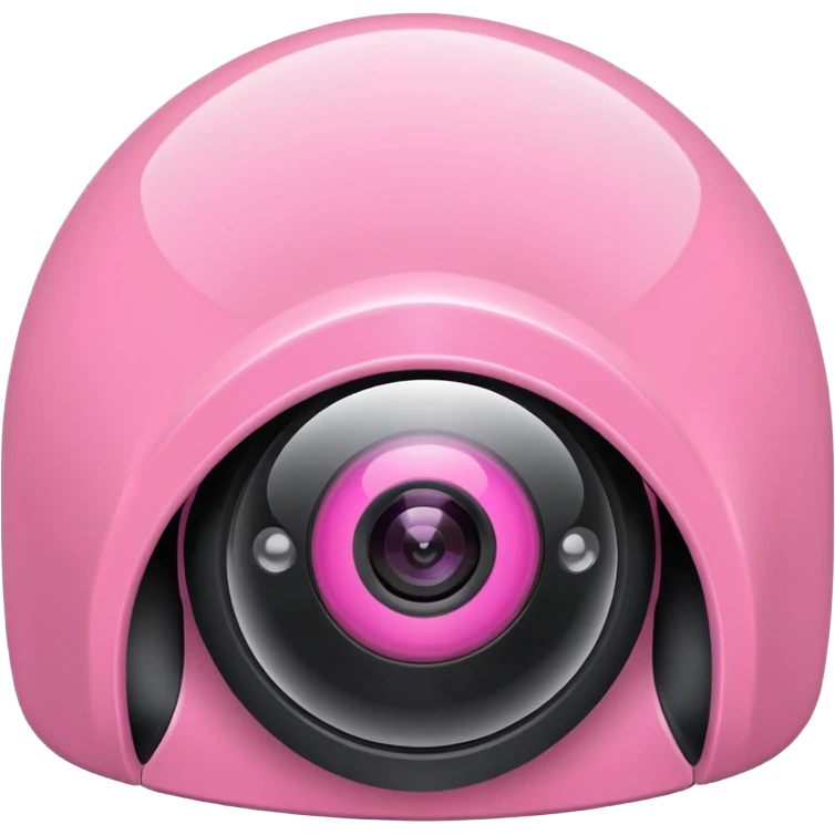 Security Camera pink  emoji