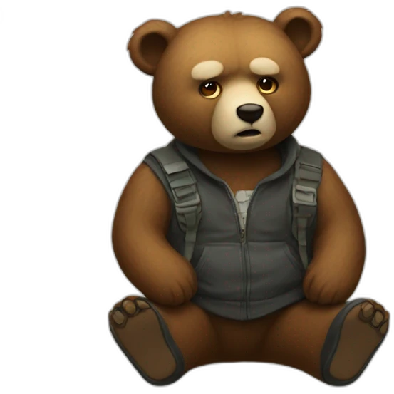 conspiracy bear emoji