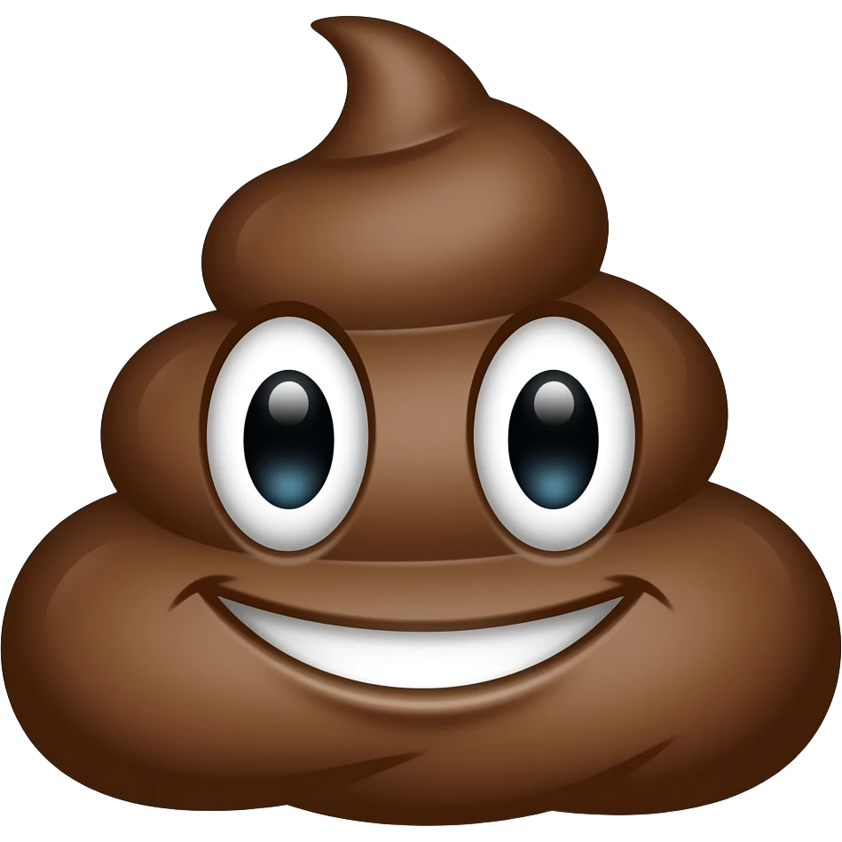 hex #0014dc color poop smile emoji