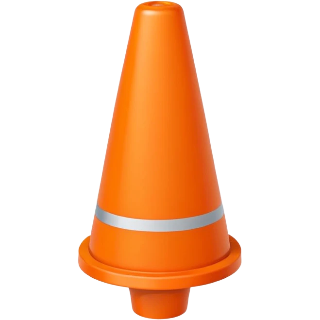 Cone marker
 emoji