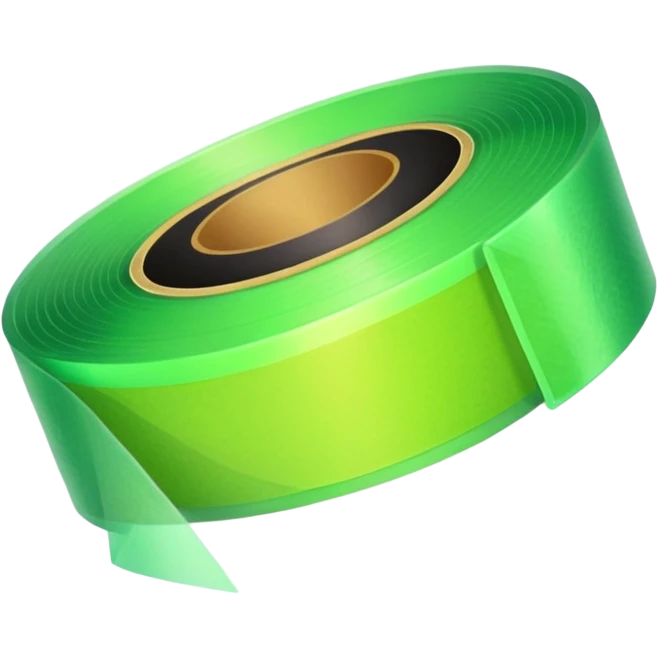 emoji of warm light green tape emoji