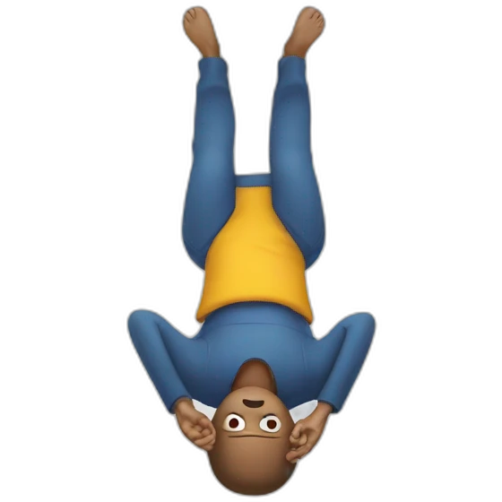 upside down man emoji