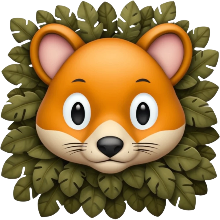 self hiding animal emoji