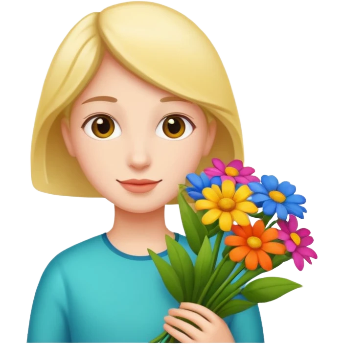 flower-bearing person emoji