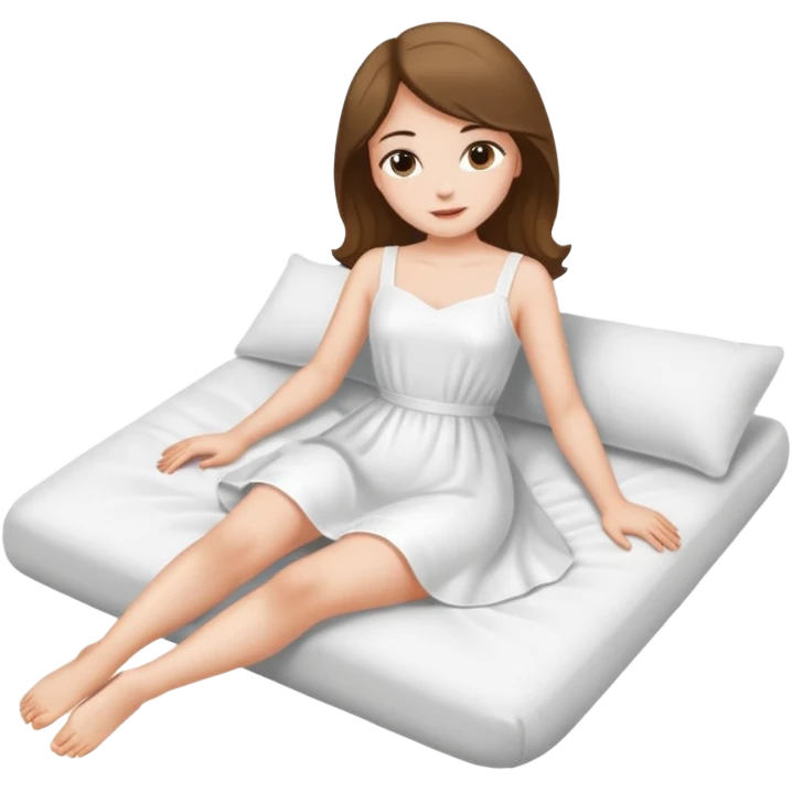 girl is lying down and spreading her legs emoji