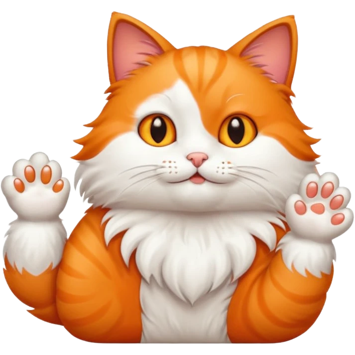 Un gato haciendo fokyou  emoji