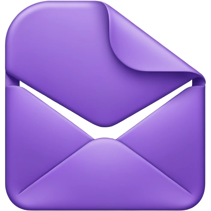 purple empty letter emoji