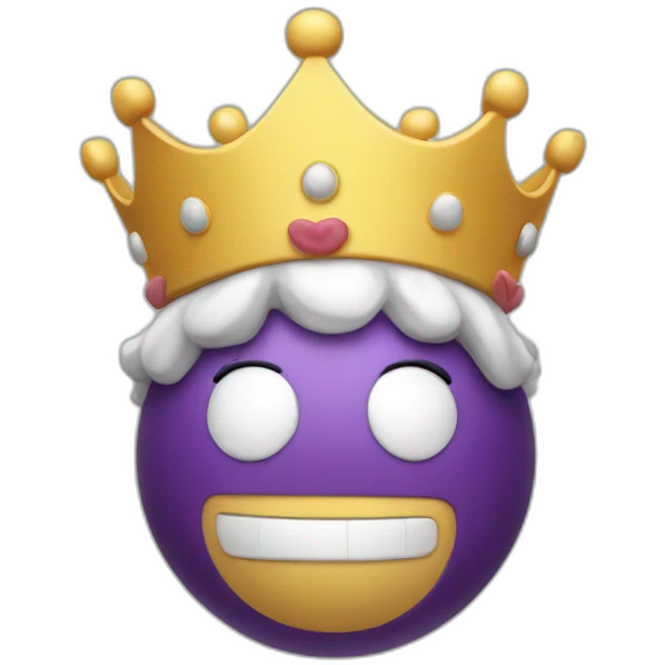 fall guys character with crown emoji