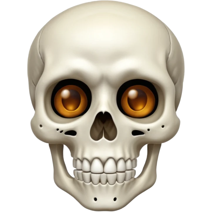 Skeleton mewing emoji