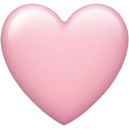 Light pink heart emoji