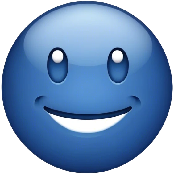 dark blue like button emoji