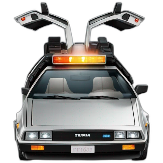 Delorean back to the future emoji