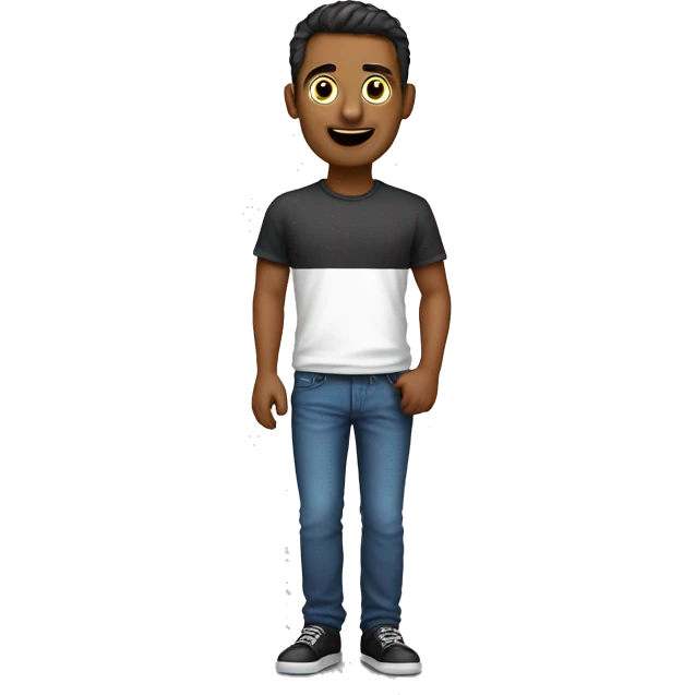 hombre con camiseta de colo colo  emoji