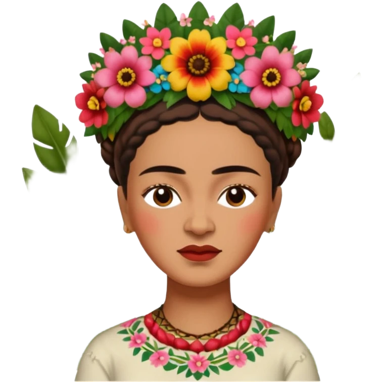 Frida Kahlo un garden emoji