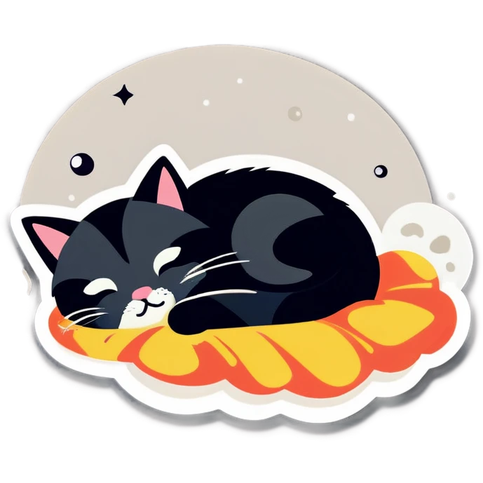 cat going to sleep  emoji