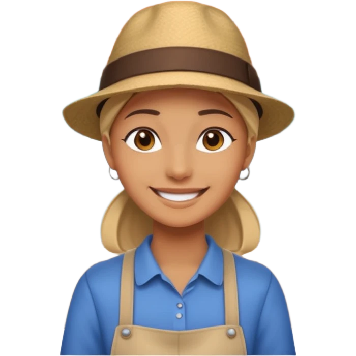 grown  2D line-drawn character + small shop emoji