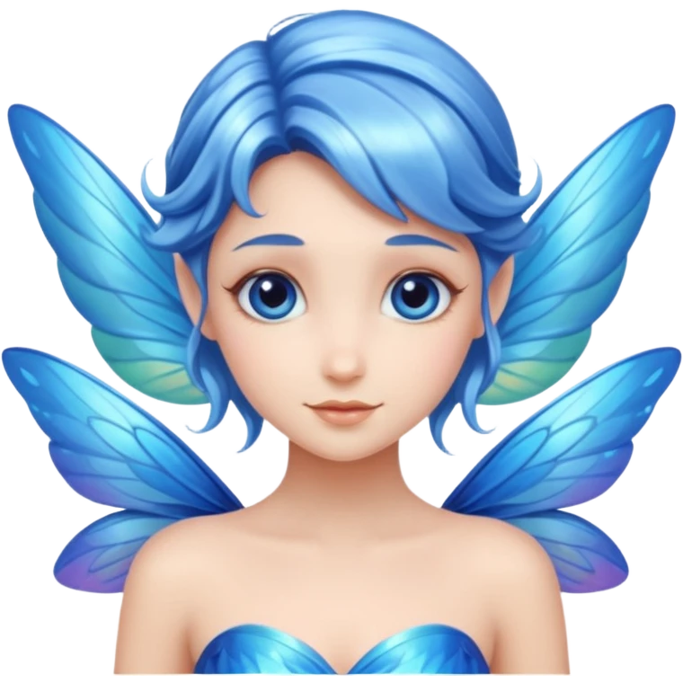Blue fairy emoji