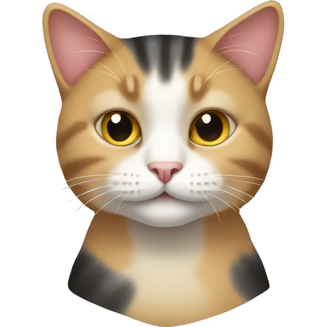 Three colors cat  emoji