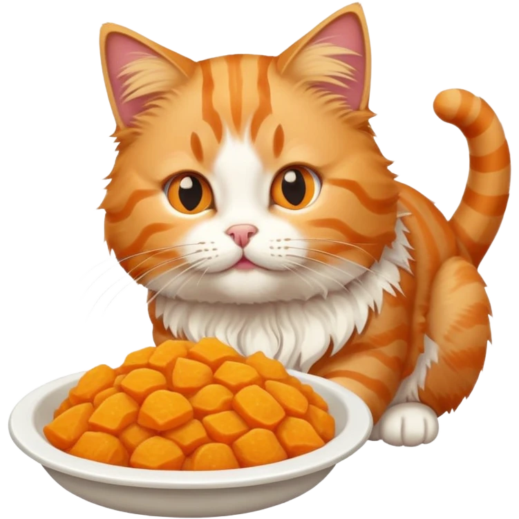 Cat and food emoji