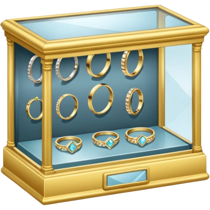 jewelry display case at Walmart emoji