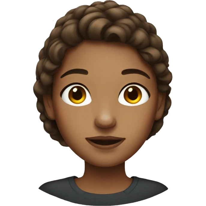 girl with freckles and brown hair emoji