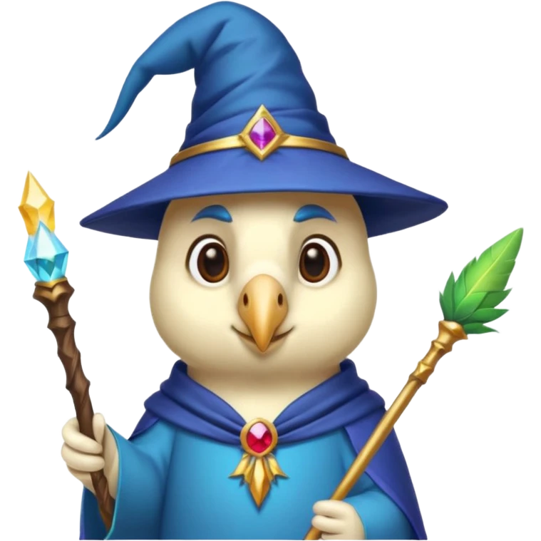 Parrot wizard emoji
