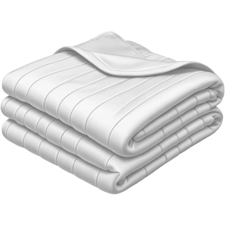 White folded blanket emoji