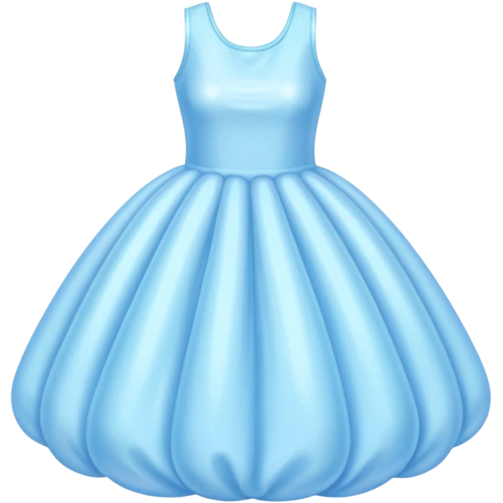 The bubble dress is typically a voluminous ball gown, designed to make Glinda look like she’s literally floating in a bubble. It features:  Pale blue or shimmering white-blue hues (in Ariana Grande’s movie version, it’s a soft, cotton-candy blue). emoji