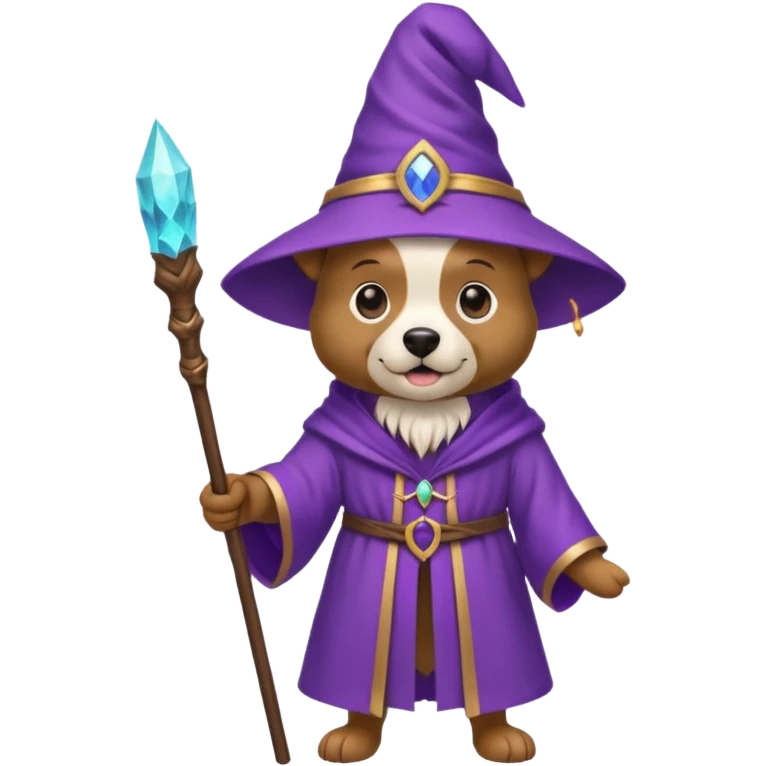 Dog wizard emoji