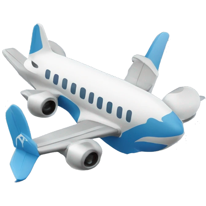 plane and two owers emoji