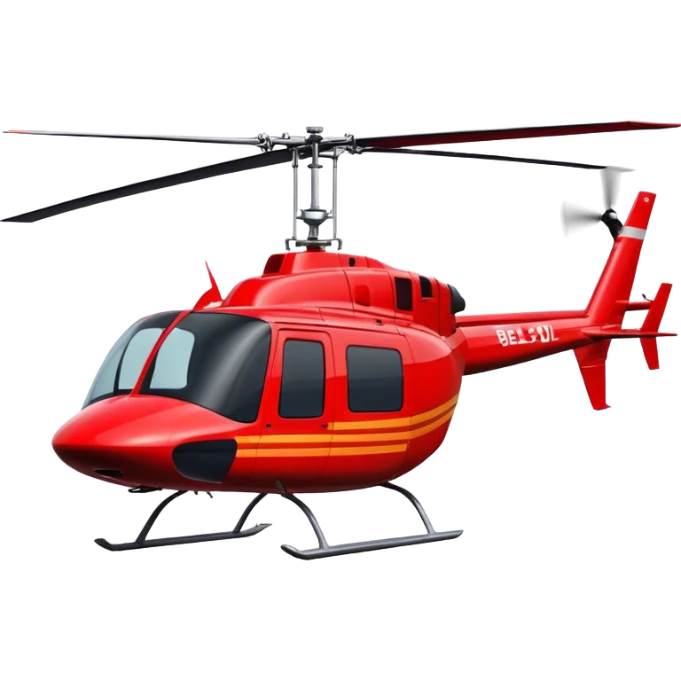 Bell 206 - Bell Helicopter (Model Year: 2021) (Iconic colour: Red) emoji