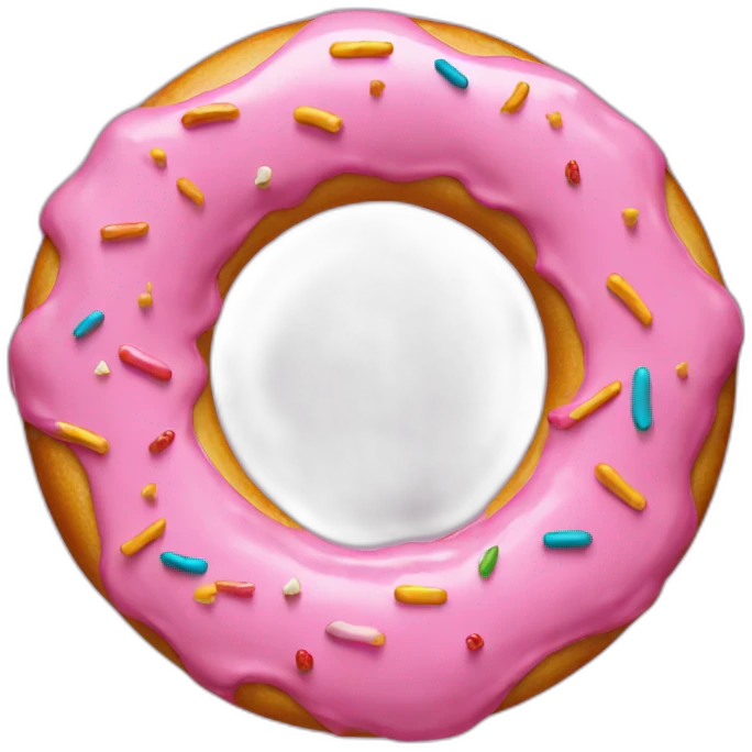 Homer Simpson as a donut emoji