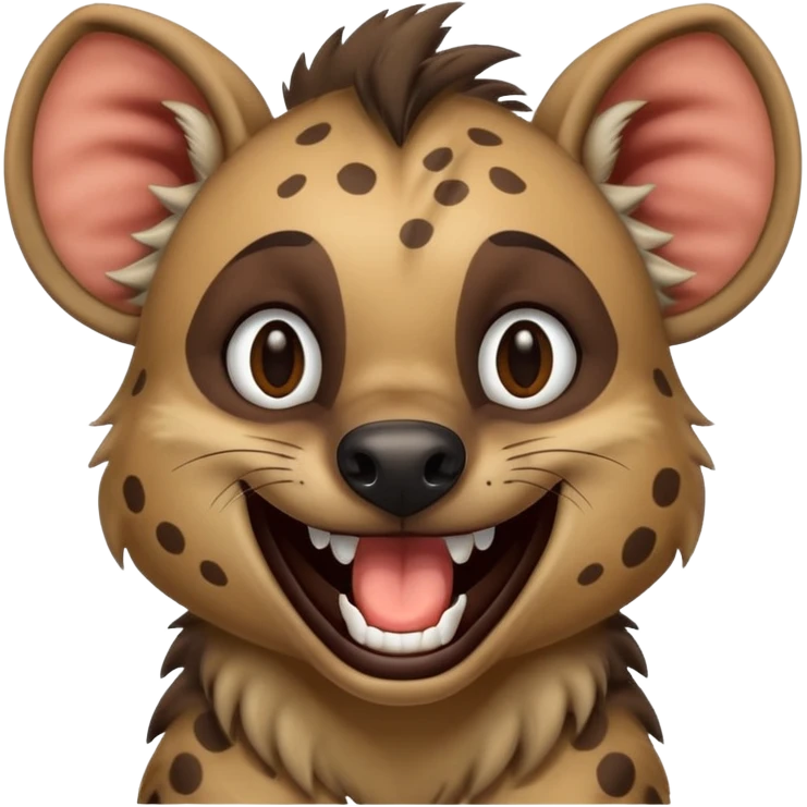 Laughing hyena emoji